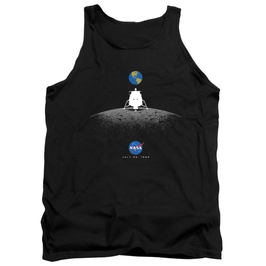 NASA : MOON LANDING SIMPLE ADULT TANK Black SM