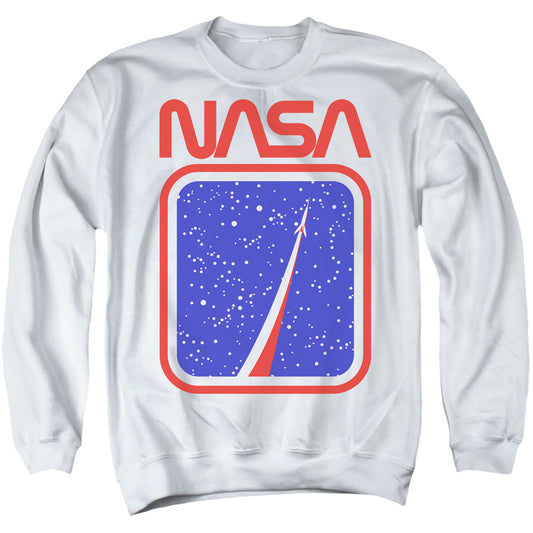 NASA : TO THE STARS ADULT CREW SWEAT White 2X