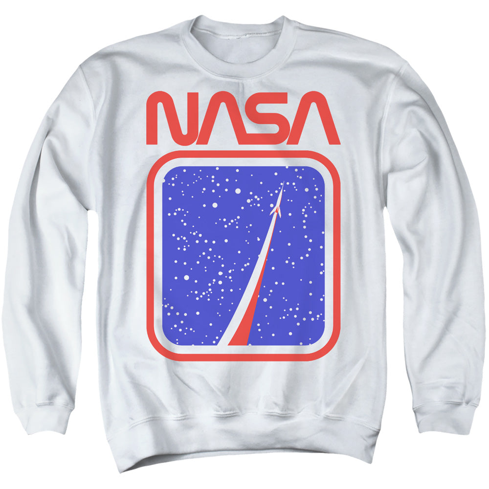 NASA : TO THE STARS ADULT CREW SWEAT White SM