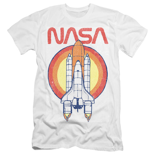 NASA : SHUTTLE CIRCLE  PREMIUM CANVAS ADULT SLIM FIT 30\1 White 2X