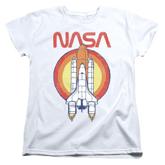 NASA : SHUTTLE CIRCLE WOMENS SHORT SLEEVE White 2X