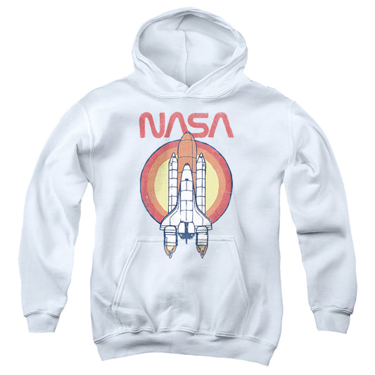 NASA : SHUTTLE CIRCLE YOUTH PULL OVER HOODIE White LG