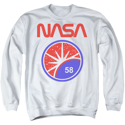 NASA : STARS ADULT CREW SWEAT White 2X