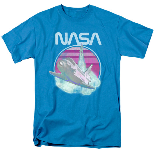 NASA : SHUTTLE LAUNCH S\S ADULT 18\1 Turquoise 2X