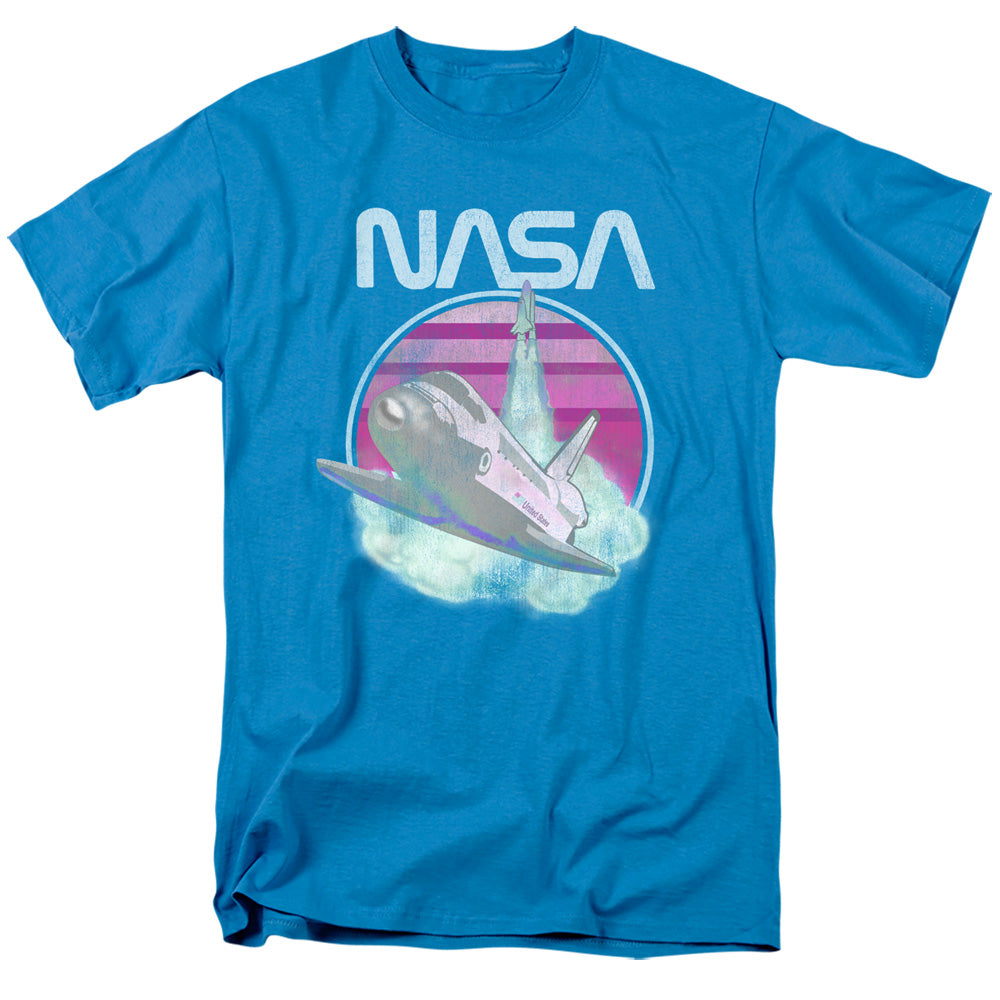 NASA : SHUTTLE LAUNCH S\S ADULT 18\1 Turquoise 3X