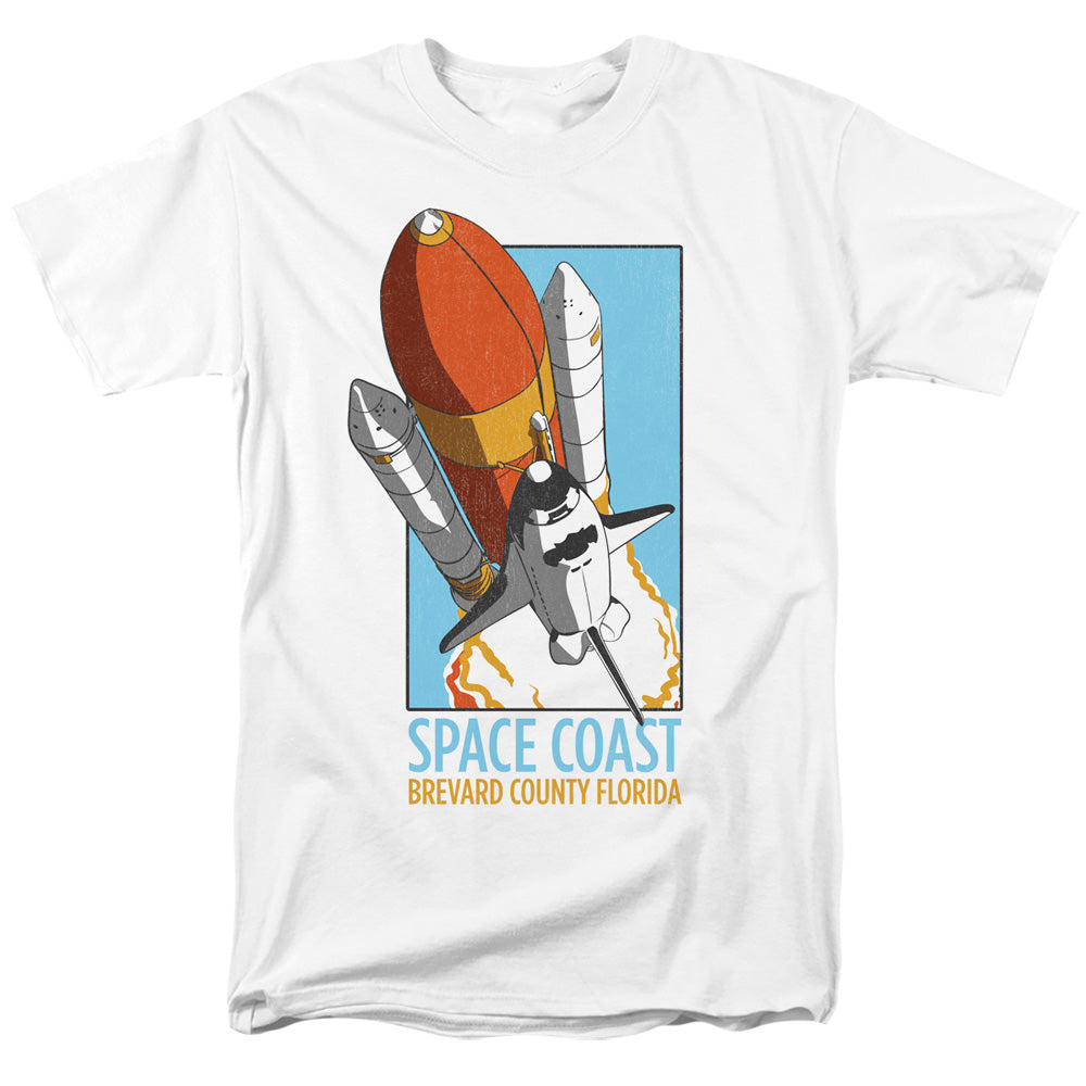 NASA : SPACE COAST S\S ADULT 18\1 White 2X