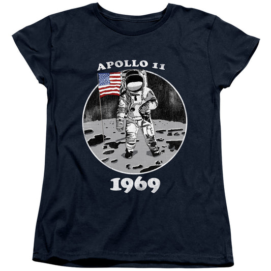 NASA : NOT FAKE WOMENS SHORT SLEEVE Navy 2X