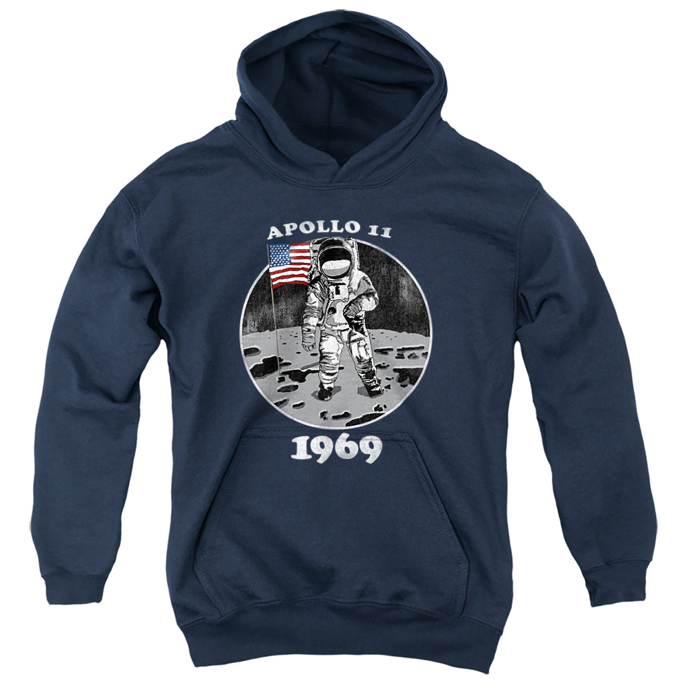 NASA : NOT FAKE YOUTH PULL OVER HOODIE Navy LG