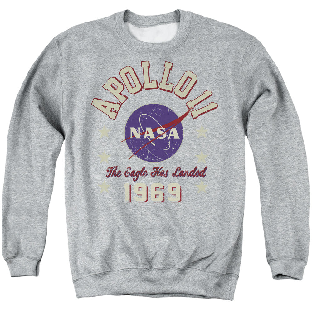 NASA : 1969 1 ADULT CREW SWEAT Athletic Heather LG