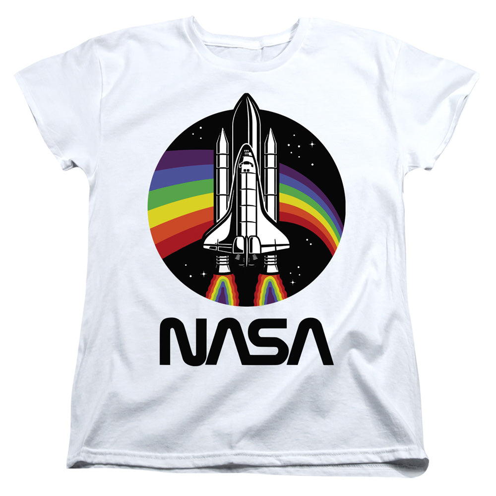 NASA : RAINBOW 1 WOMENS SHORT SLEEVE White 2X