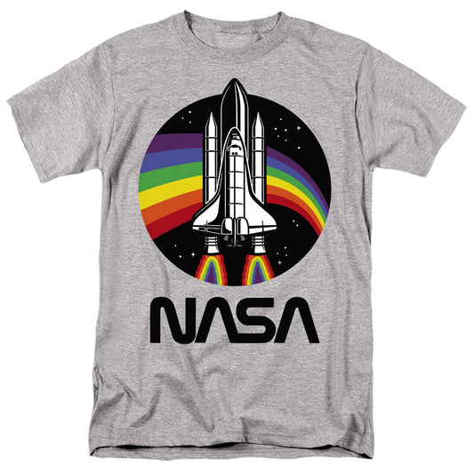 NASA : RAINBOW 2 S\S ADULT 18\1 Athletic Heather 2X