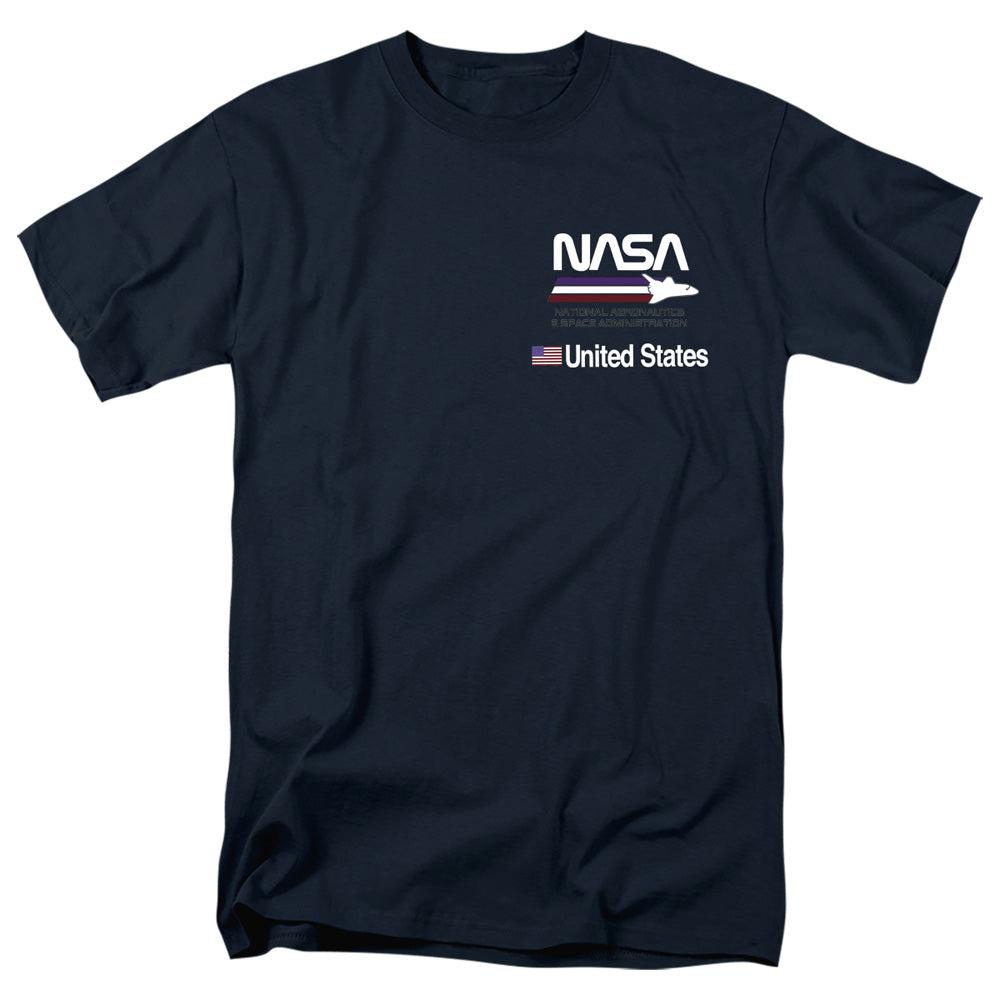 NASA : PLANE AERONAUTICS 1 S\S ADULT 18\1 Navy 2X