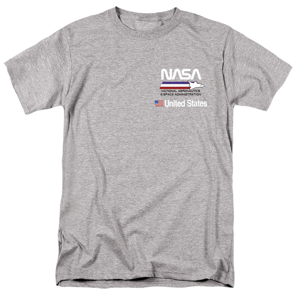 NASA : PLANE AERONAUTICS 2 S\S ADULT 18\1 Athletic Heather 2X