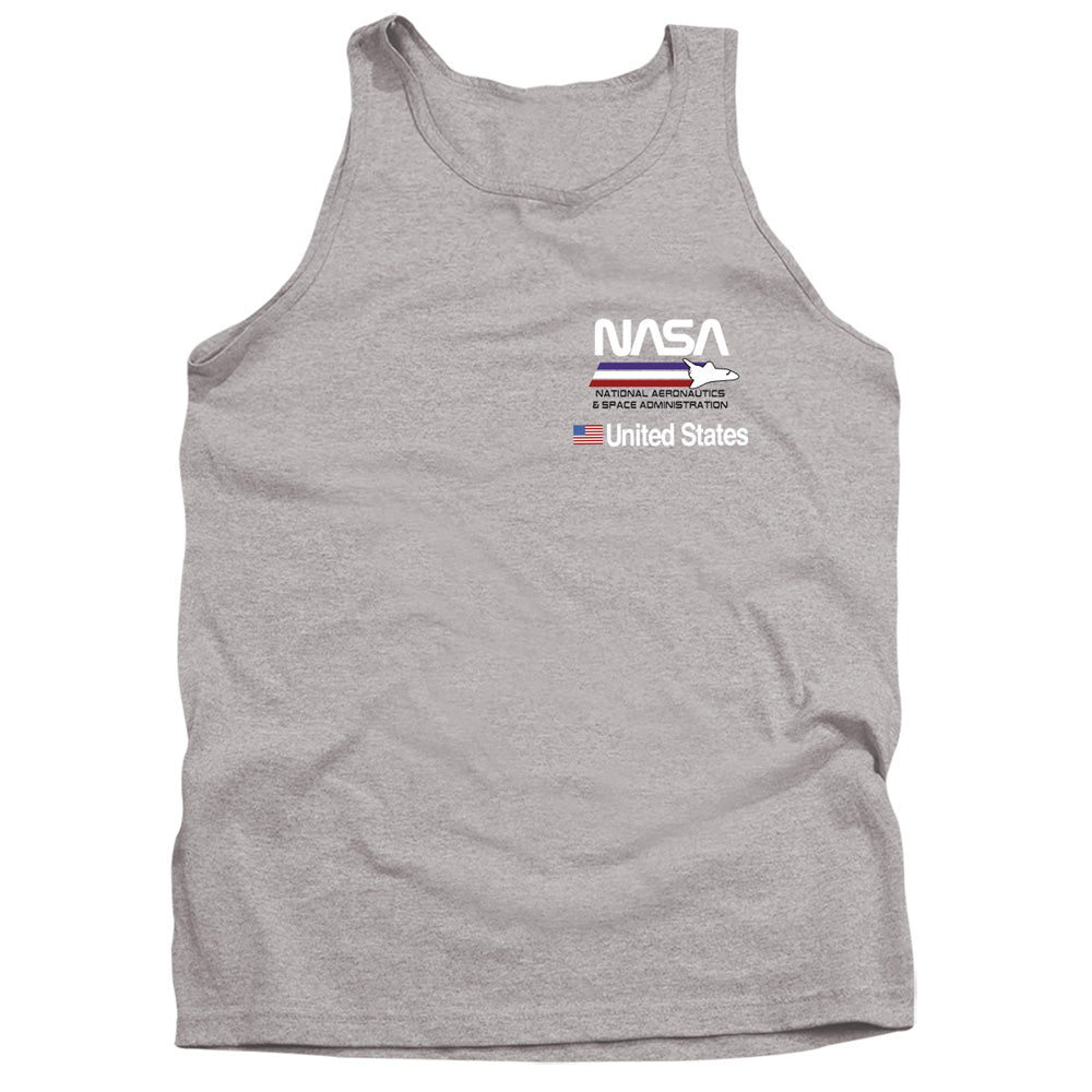 NASA : PLANE AERONAUTICS 2 ADULT TANK Athletic Heather 2X