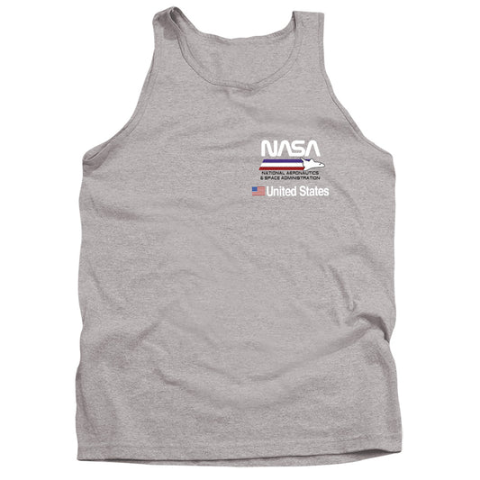 NASA : PLANE AERONAUTICS 2 ADULT TANK Athletic Heather 2X