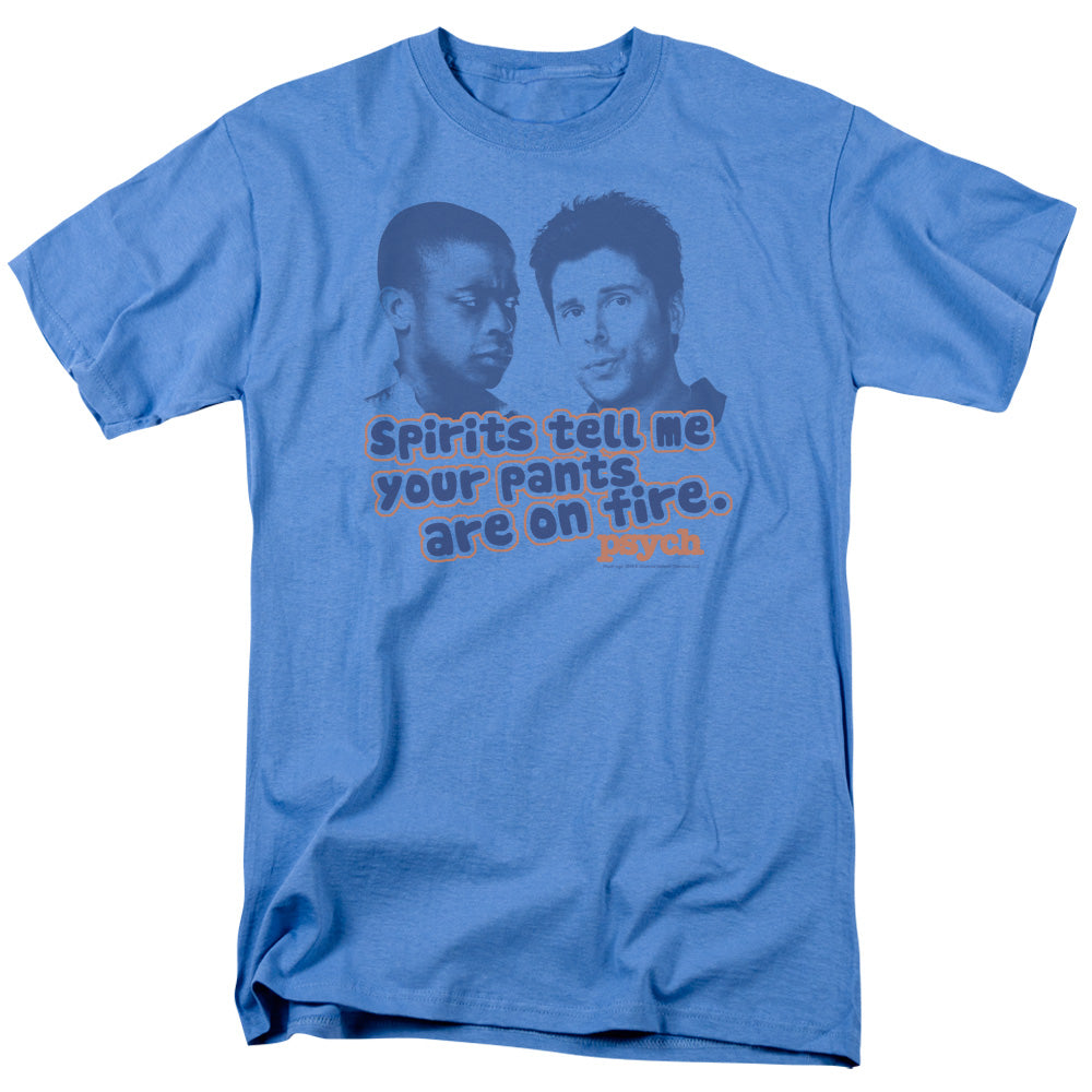 PSYCH : PANTS ON FIRE S\S ADULT 18\1 CAROLINA BLUE 2X