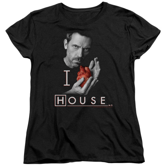 HOUSE : I HEART HOUSE S\S WOMENS TEE BLACK 2X