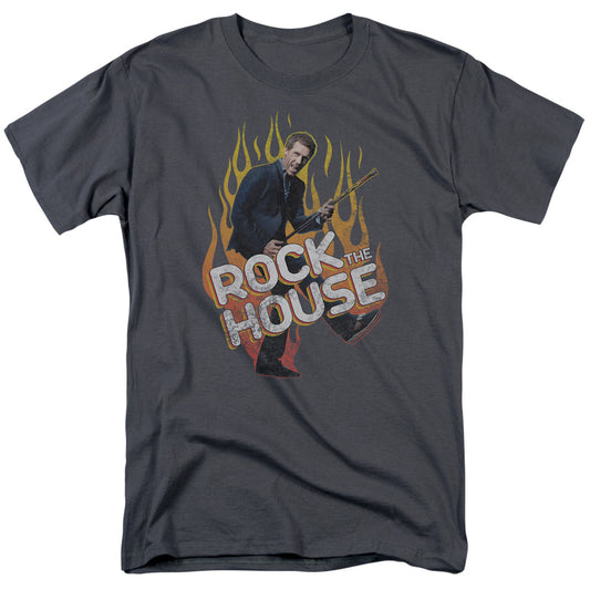 HOUSE : ROCK THE HOUSE S\S ADULT 18\1 CHARCOAL 2X