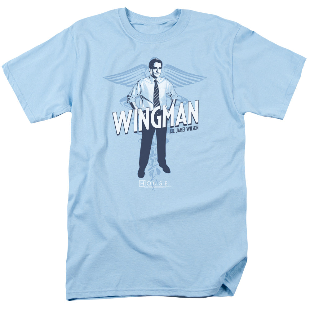 HOUSE : WINGMAN S\S ADULT 18\1 LIGHT BLUE SM