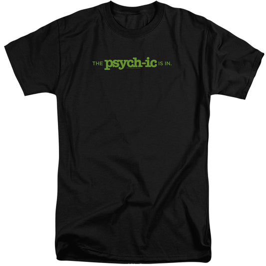 PSYCH : THE PSYCHIC IS IN S\S ADULT TALL BLACK 2X