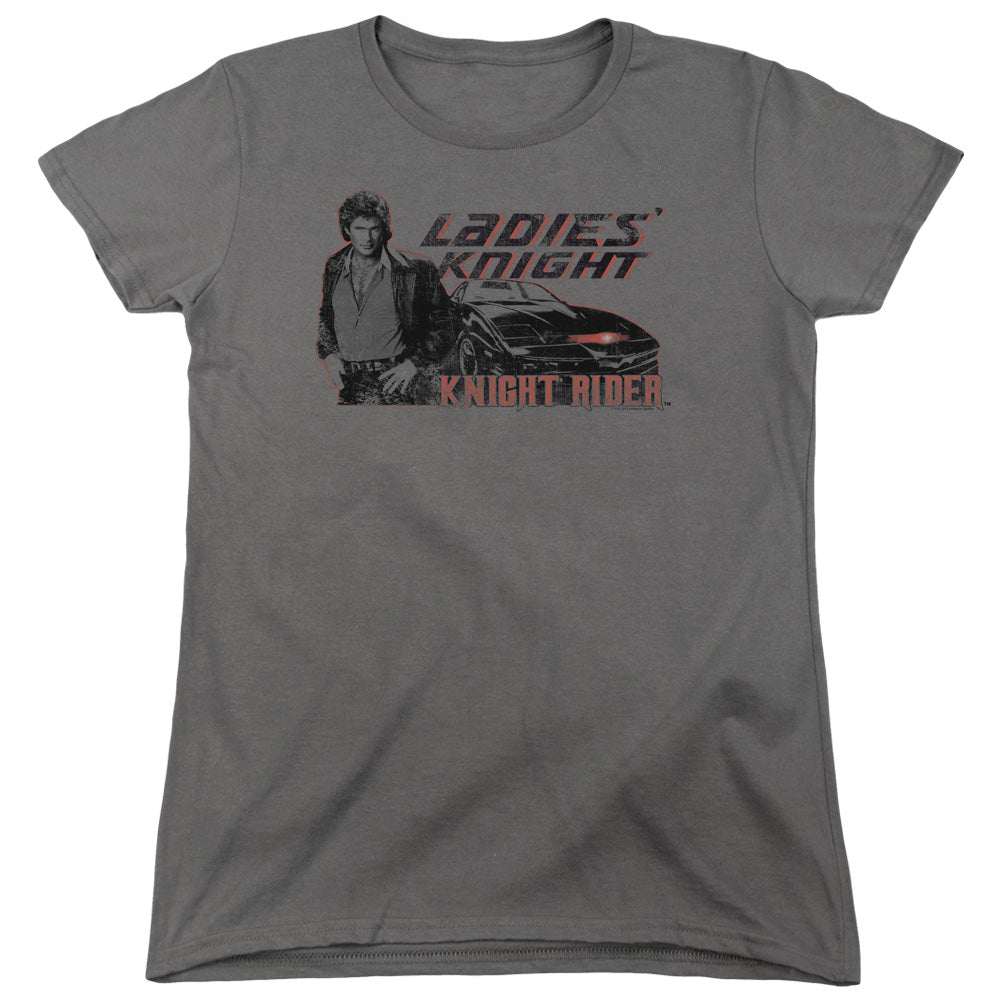 KNIGHT RIDER : LADIES' KNIGHT WOMENS SHORT SLEEVE CHARCOAL 2X