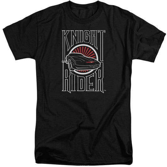 KNIGHT RIDER : LOGO S\S ADULT TALL BLACK 2X