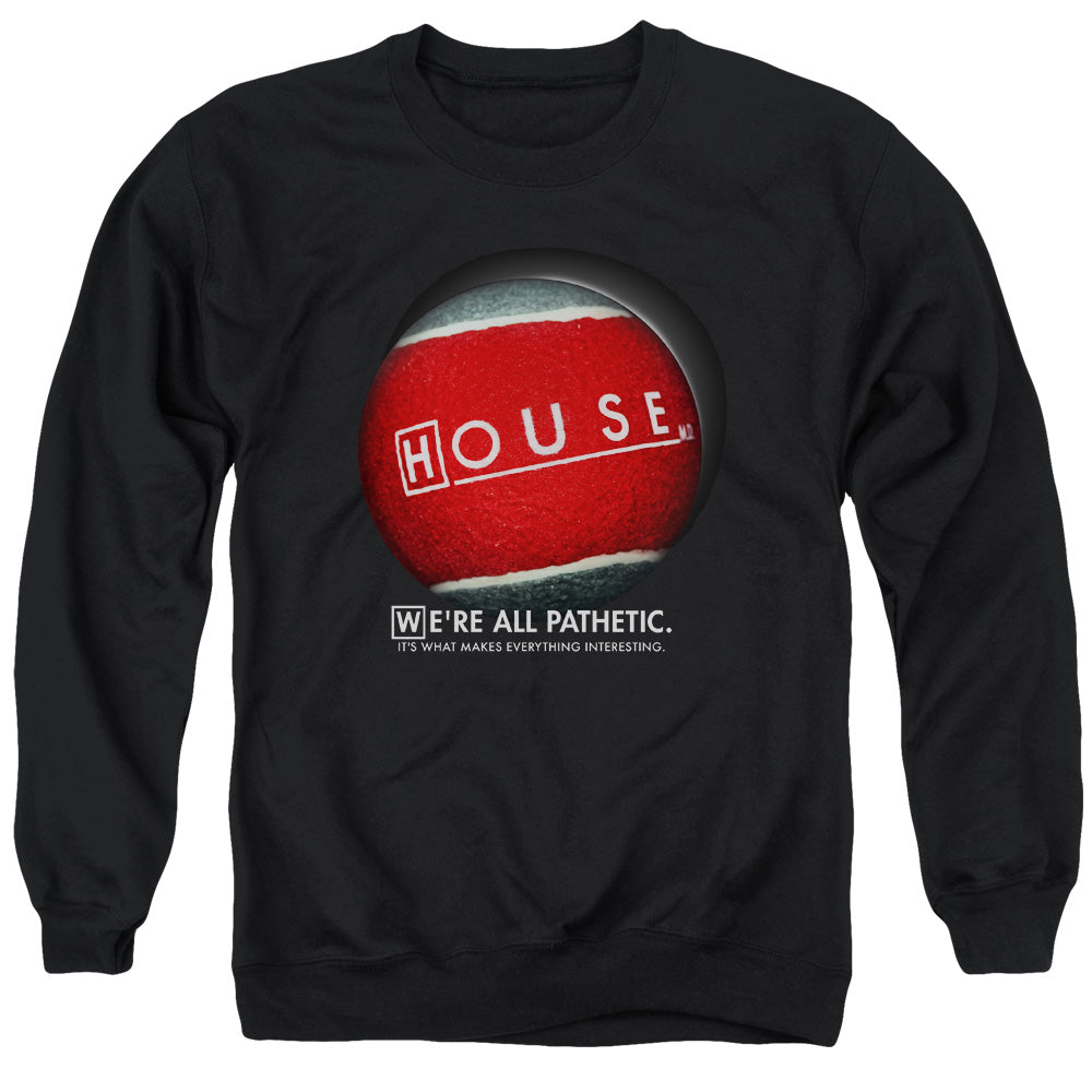 HOUSE : THE BALL ADULT CREW NECK SWEATSHIRT BLACK MD