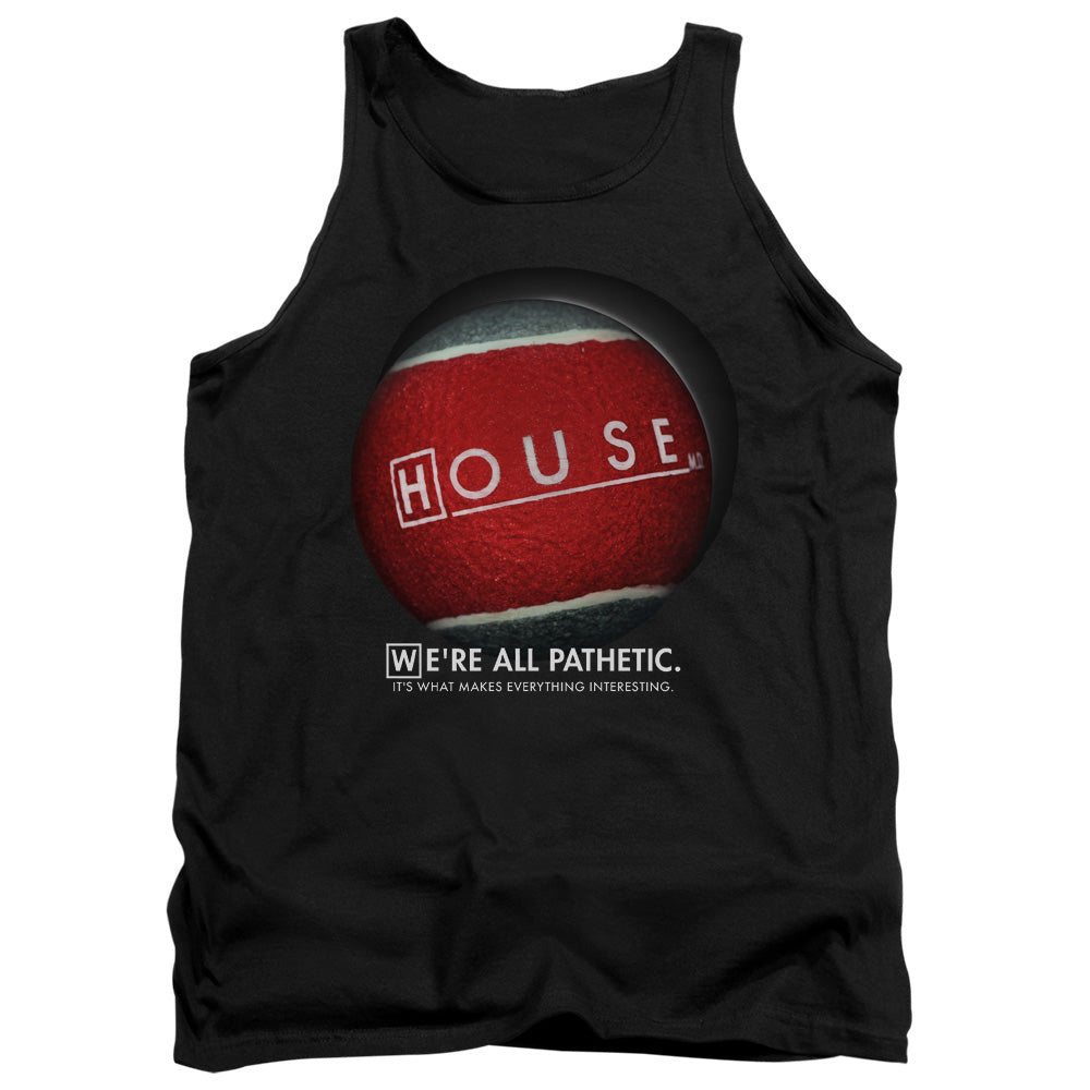 HOUSE : THE BALL ADULT TANK BLACK 2X