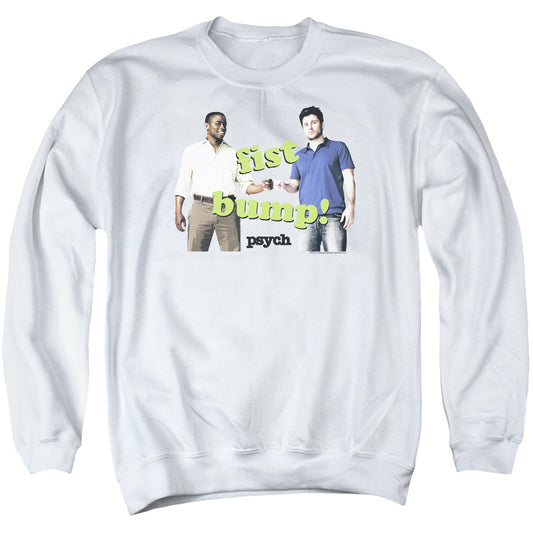 PSYCH : BUMP IT ADULT CREW NECK SWEATSHIRT WHITE SM