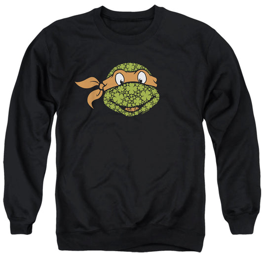 TEENAGE MUTANT NINJA TURTLES : ST. PATRICK'S DAY CLOVER MICHELANGELO ADULT CREW SWEAT Black SM