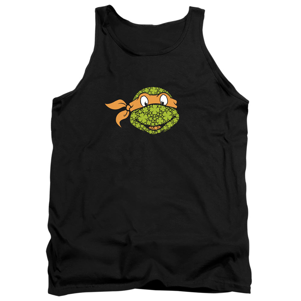 TEENAGE MUTANT NINJA TURTLES : ST. PATRICK'S DAY CLOVER MICHELANGELO ADULT TANK Black MD