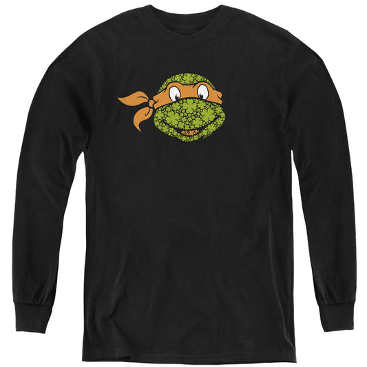 TEENAGE MUTANT NINJA TURTLES : ST. PATRICK'S DAY CLOVER MICHELANGELO L\S YOUTH Black LG