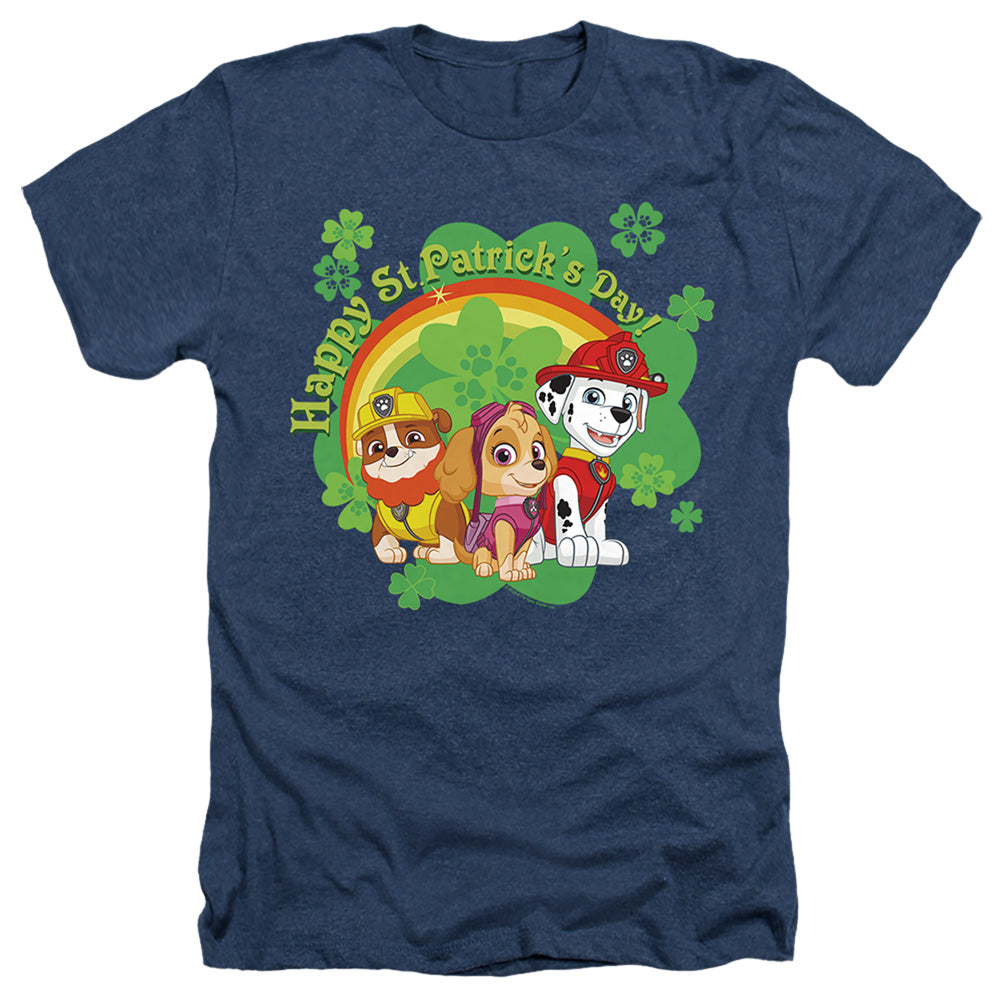 PAW PATROL : ST. PATRICK'S DAY TEAM ADULT HEATHER Navy 2X