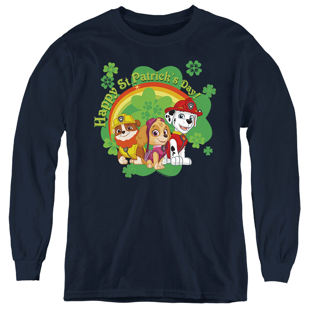 PAW PATROL : ST. PATRICK'S DAY TEAM L\S YOUTH Navy XL