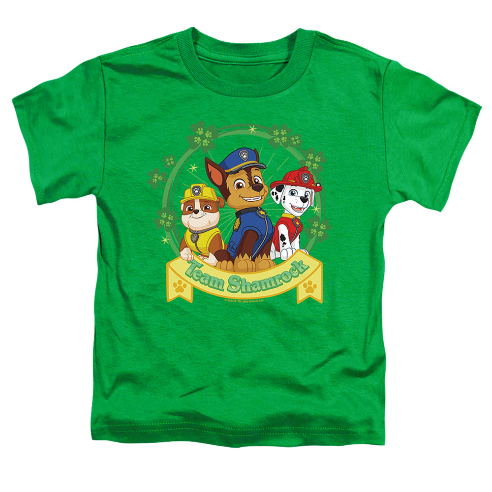 PAW PATROL : ST. PATRICK'S DAY TEAM SHAMROCK S\S TODDLER TEE Kelly Green LG (4T)