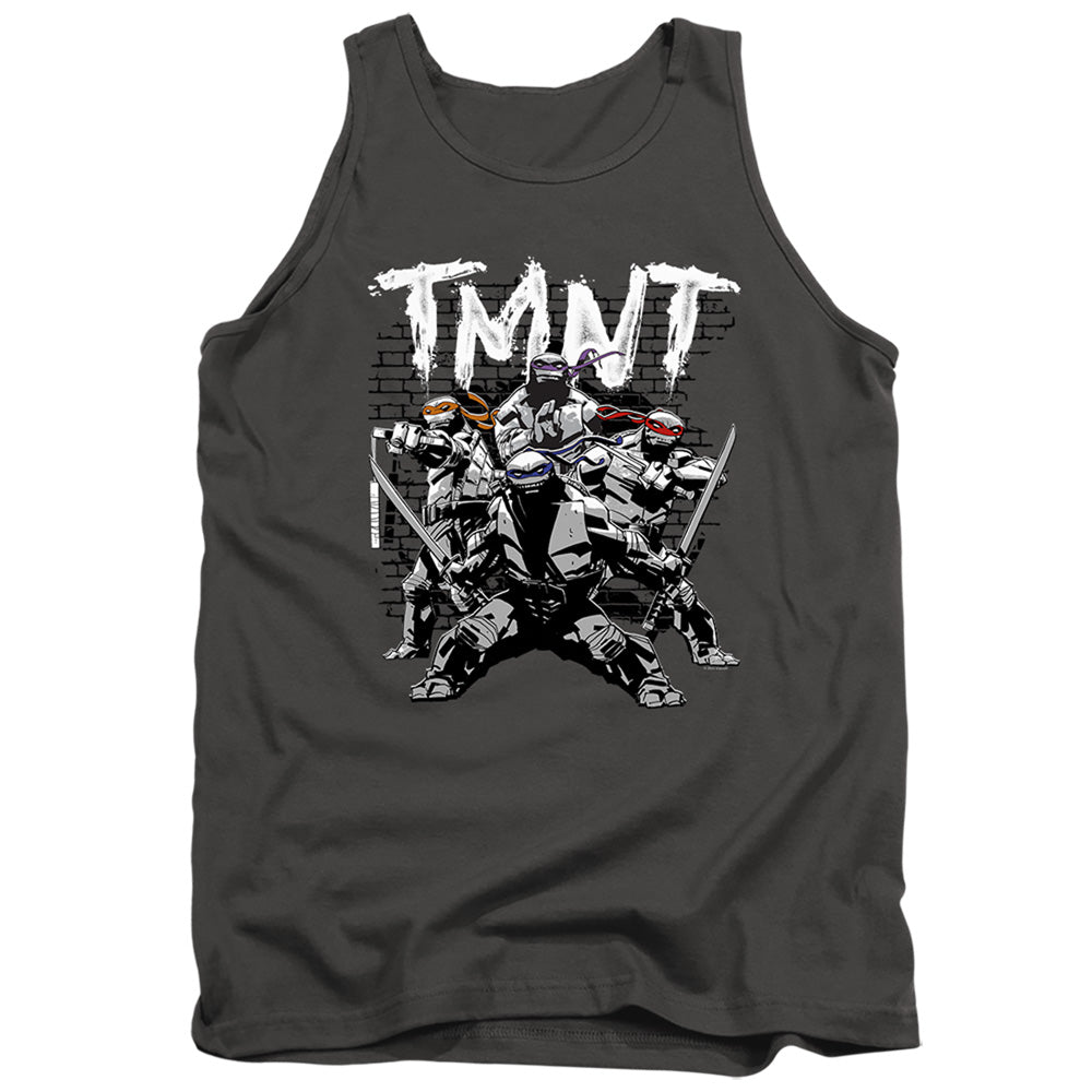 TEENAGE MUTANT NINJA TURTLES : TMNT TEAM ADULT TANK Charcoal 2X