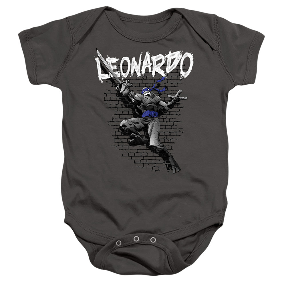 TEENAGE MUTANT NINJA TURTLES : TMNT LEONARDO INFANT SNAPSUIT Charcoal LG (18 Mo)