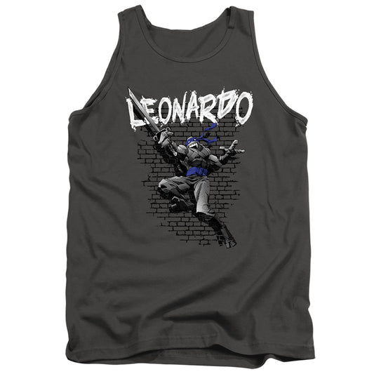 TEENAGE MUTANT NINJA TURTLES : TMNT LEONARDO ADULT TANK Charcoal SM