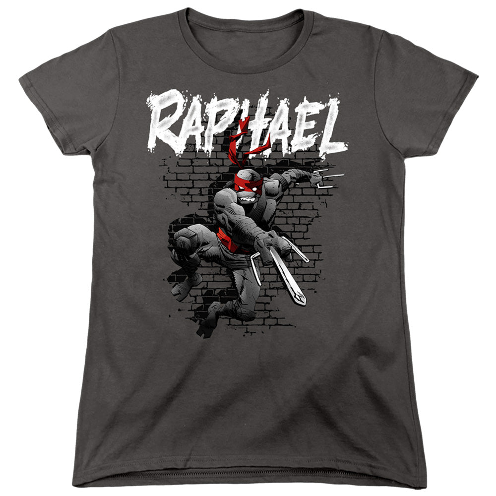 TEENAGE MUTANT NINJA TURTLES : TMNT RAPHAEL WOMENS SHORT SLEEVE Charcoal 2X