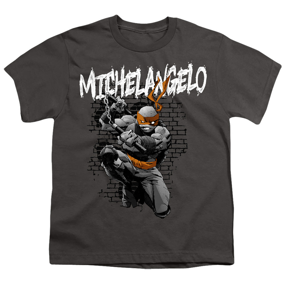 TEENAGE MUTANT NINJA TURTLES : TMNT MICHELANGELO S\S YOUTH 18\1 Charcoal XS