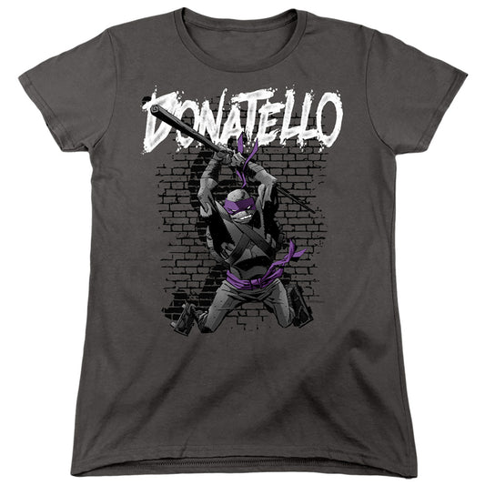 TEENAGE MUTANT NINJA TURTLES : TMNT DONATELLO WOMENS SHORT SLEEVE Charcoal LG