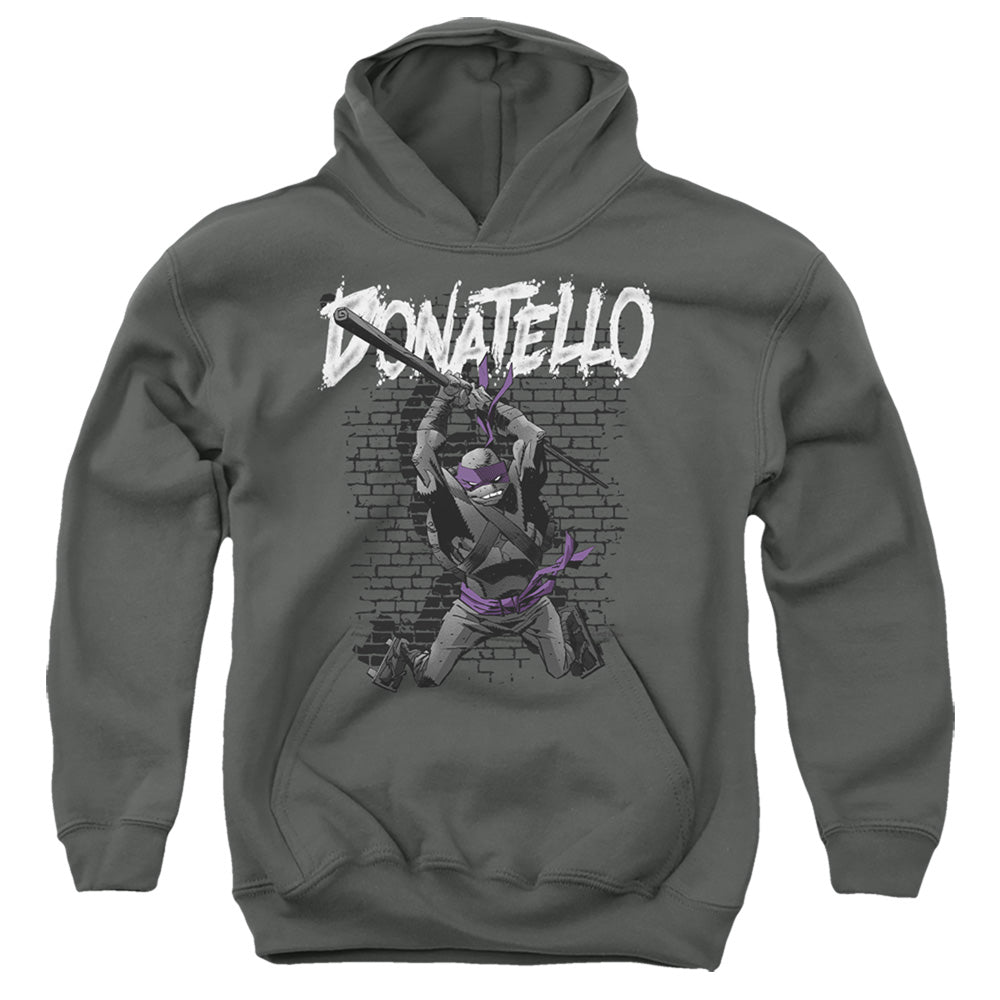 TEENAGE MUTANT NINJA TURTLES : TMNT DONATELLO YOUTH PULL OVER HOODIE Charcoal LG