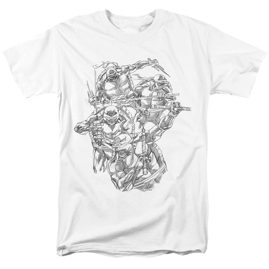 TEENAGE MUTANT NINJA TURTLES : SHINOBIS S\S ADULT 18\1 White 2X