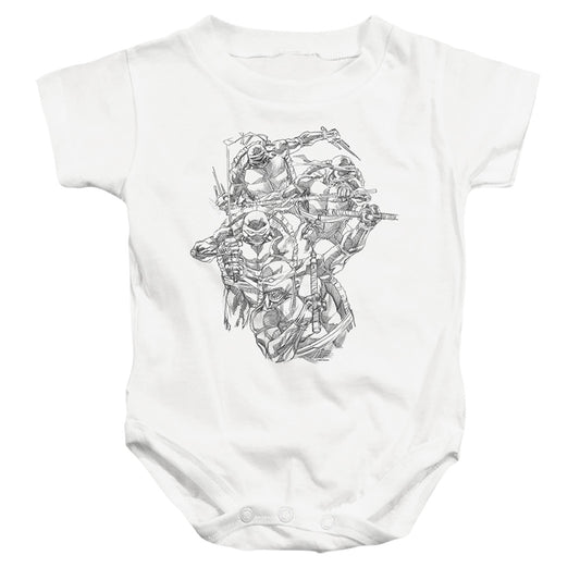 TEENAGE MUTANT NINJA TURTLES : SHINOBIS INFANT SNAPSUIT White MD (12 Mo)