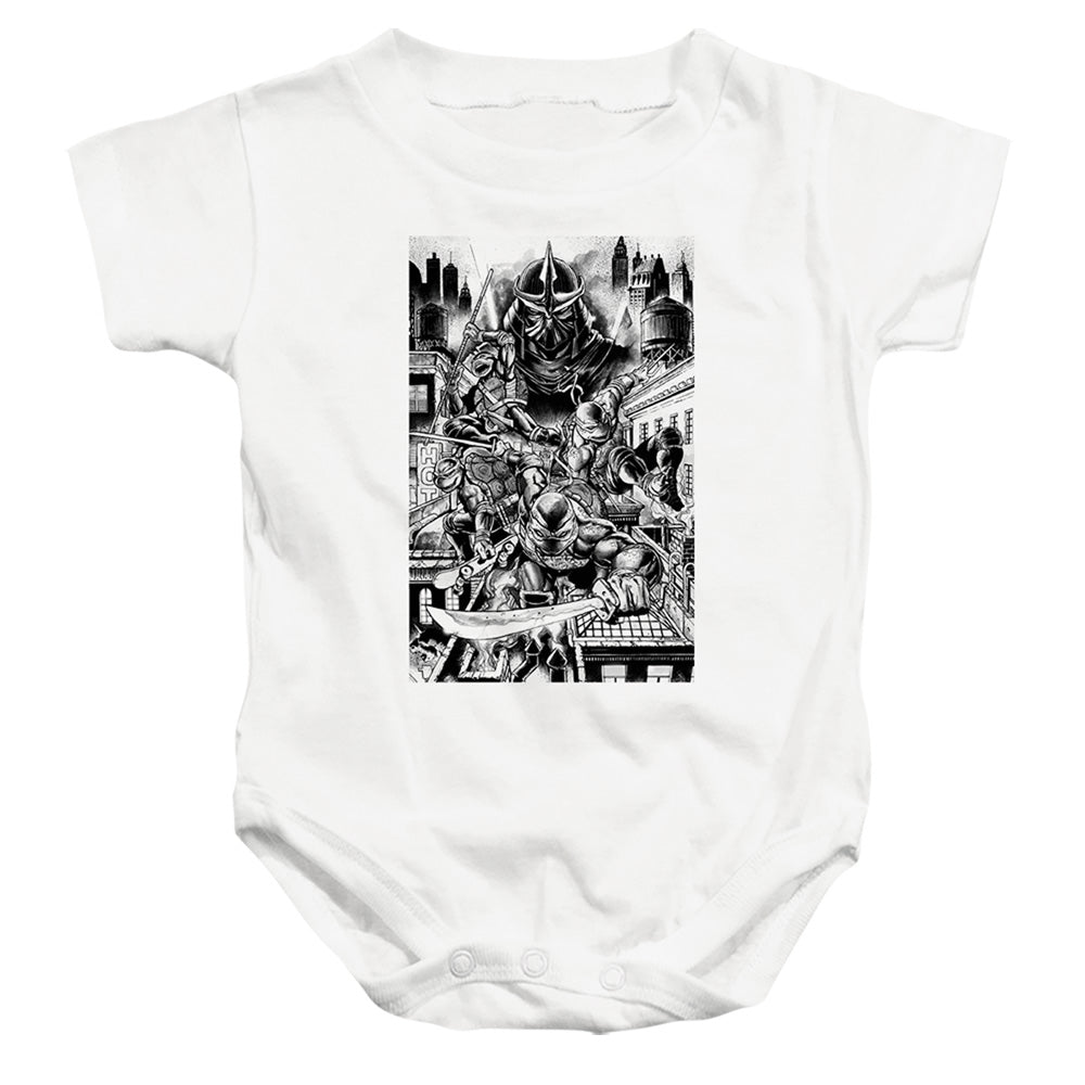 TEENAGE MUTANT NINJA TURTLES : TAKE DOWN SHREDDER INFANT SNAPSUIT White MD (12 Mo)