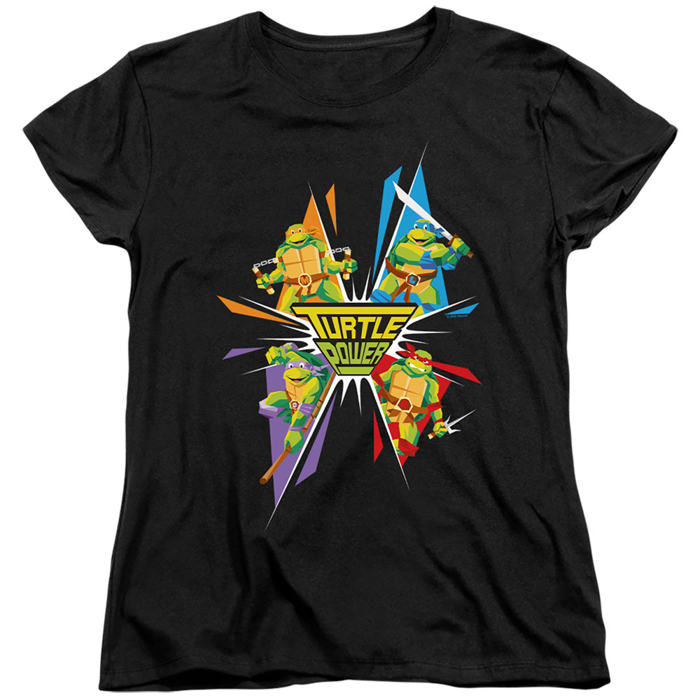 TEENAGE MUTANT NINJA TURTLES : TURTLE POWER WOMENS SHORT SLEEVE Black 2X