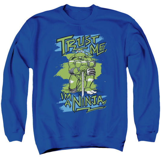 TEENAGE MUTANT NINJA TURTLES : TRUST ME, I'M A NINJA ADULT CREW SWEAT Royal Blue XL