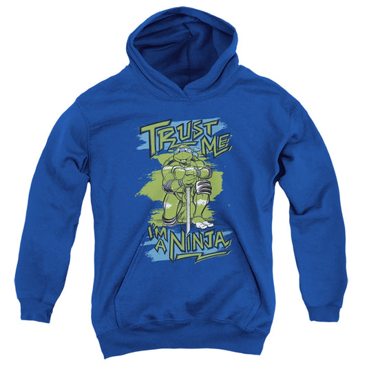 TEENAGE MUTANT NINJA TURTLES : TRUST ME, I'M A NINJA YOUTH PULL OVER HOODIE Royal Blue LG