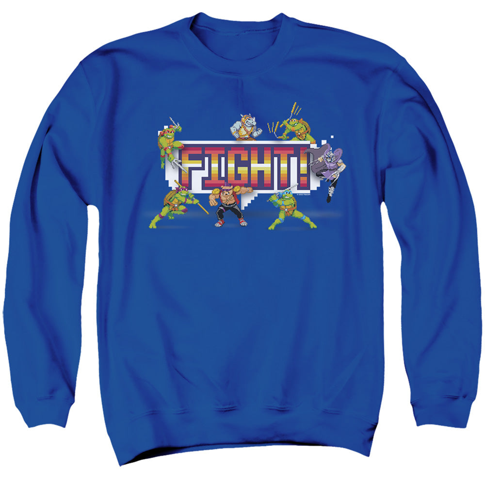 TEENAGE MUTANT NINJA TURTLES : ARCADE FIGHT ADULT CREW SWEAT Royal Blue MD