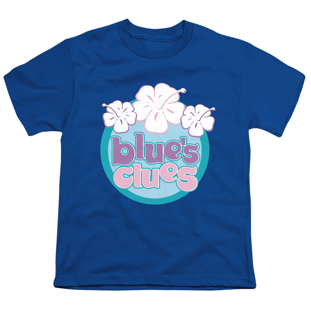 BLUE'S CLUES (CLASSIC) : HAWAIIAN FLOWERS S\S YOUTH 18\1 Royal Blue MD